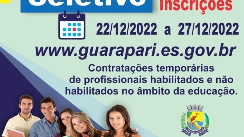 Prefeitura de Guarapari contrata professores