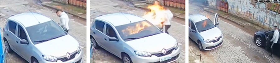 Intolerância. Homem taca fogo no marido da colega de trabalho por causa de R$ 150,00