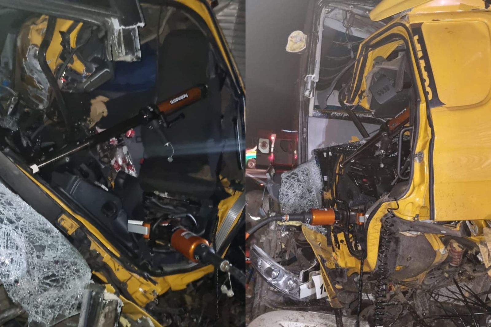 URGENTE: Motorista de ônibus morre e 11 ficam feridos em grave acidente na BR-101no ES