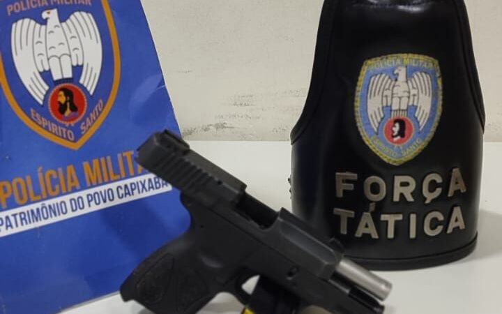 Polícia apreende pistola 9mm e munições em Anchieta