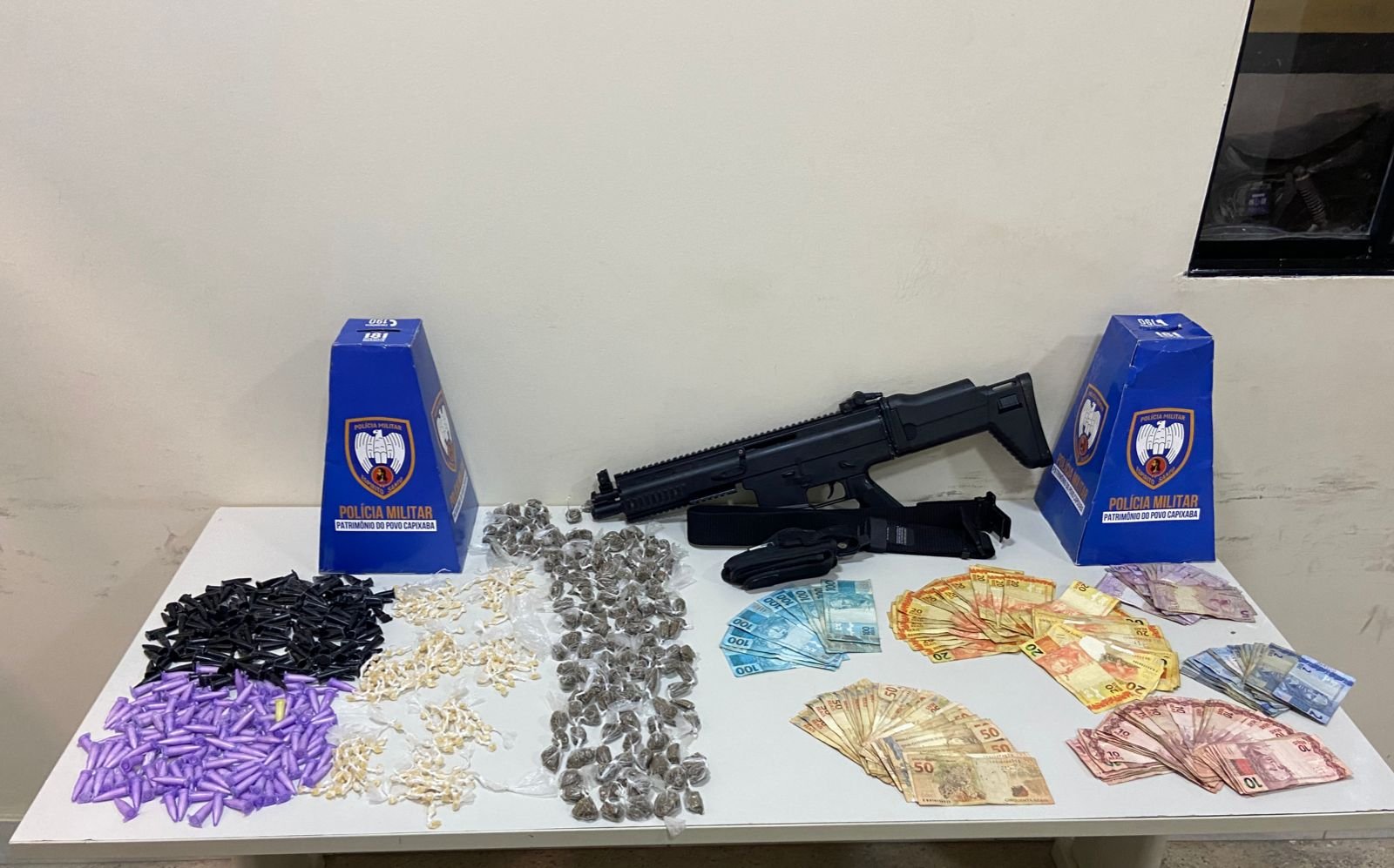 Polícia apreende grande quantidade de droga e dinheiro em Perocão