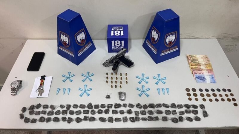 Polícia apreende armas e drogas em diversos bairros de Guarapari