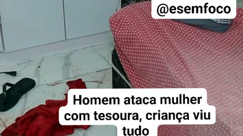 Homem agride mulher com golpes de tesoura em Guarapari