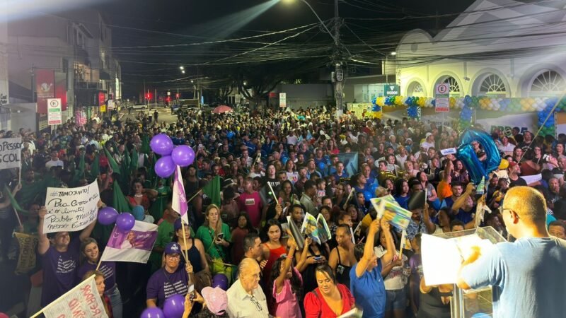 Convenção Partidária no meio da rua reúne mais de 3 mil pessoas e oficializa Candidatura de Pablo Muribeca à Prefeitura da Serra