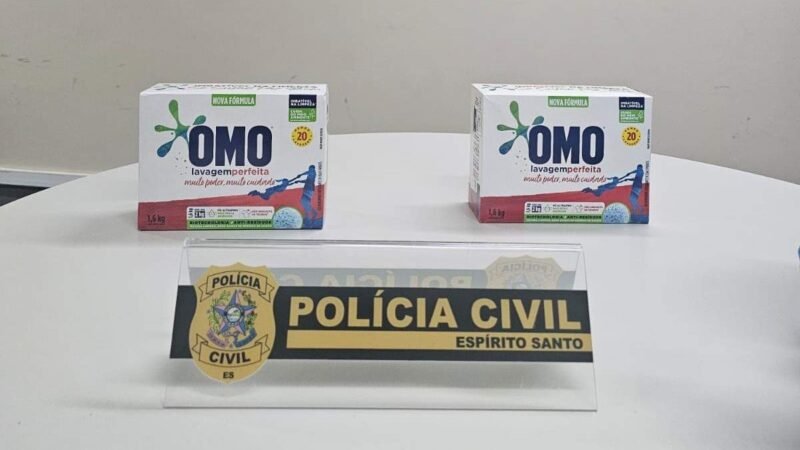 Polícia apreende 227 caixas de sabão em pó falsificadas em farmácias do ES