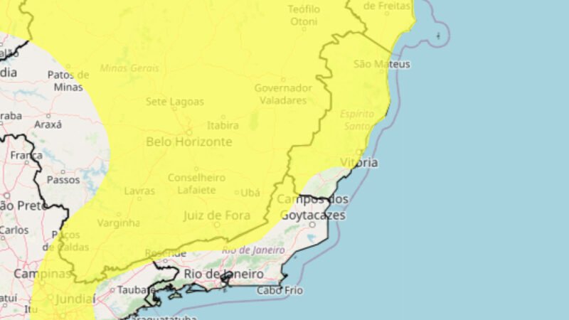 Espírito Santo recebe alerta de chuvas intensas e deve ter instabilidade até domingo